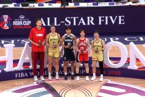 五大联赛直播-女篮亚洲杯最佳阵容出炉：韩旭、福勒、朴智贤、田中心、里德
