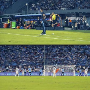 优直播-太淡定了！斯卡洛尼看阿尔马达世界波：一直叉腰，摸了下脸转身