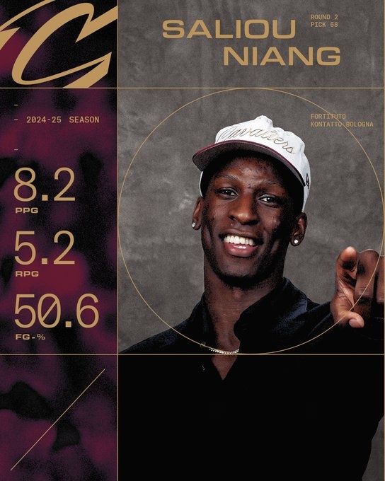 五大联赛直播-欧洲记者盛赞意大利前锋尼昂：骑士队58号签选中瑰宝，本届选秀超值之选